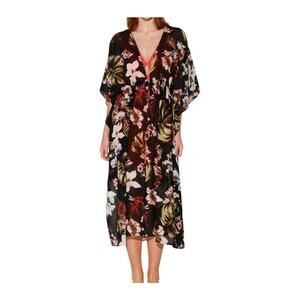 Walter Baker Tulum Floral Caftan Swimsuit Coverup One Size